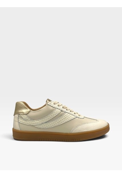 Tenis De Cuero Para Mujer Crema Cosmos Bont