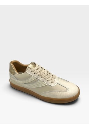 Tenis De Cuero Para Mujer Crema Cosmos Bont