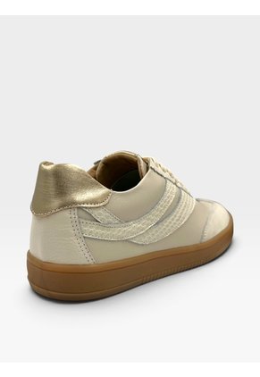 Tenis De Cuero Para Mujer Crema Cosmos Bont