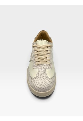 Tenis De Cuero Para Mujer Crema Atenea Bont