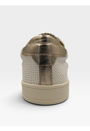 Tenis De Cuero Para Mujer Crema Atenea Bont
