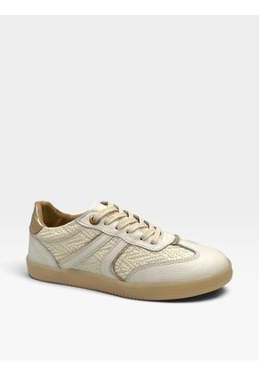 Tenis En Cuero Para Mujer Crema Origen Bont