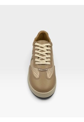Tenis En Cuero Para Mujer Beige Origen Bont