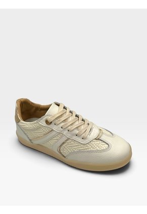 Tenis En Cuero Para Mujer Crema Origen Bont