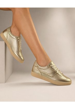 Tenis De Cuero Para Mujer Champán Atenea Bont