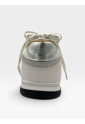 Tenis De Cuero Para Mujer Blanco Retro Bont