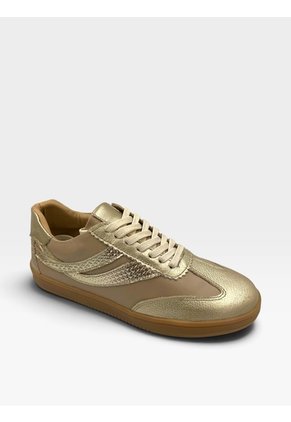 Tenis De Cuero Para Mujer Champán Cosmos Bont