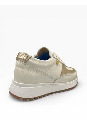 Tenis Beige Mujer En CUERO Deportivo Bont Catania