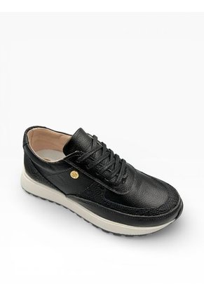 Tenis Negro Mujer En CUERO Deportivo Bont Catania