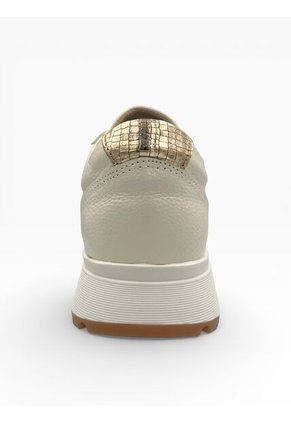 Tenis Beige Mujer En CUERO Deportivo Bont Catania