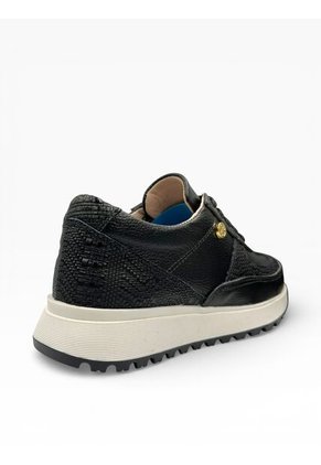 Tenis Negro Mujer En CUERO Deportivo Bont Catania