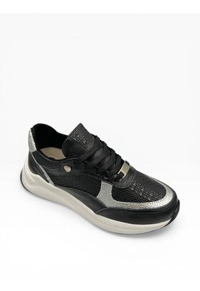 Tenis CUERO Mujer Deportivo Negro Bont Baru