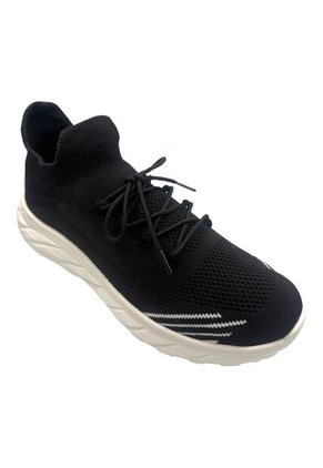 Tenis Deportivo Negro Hombre Cordón Ultra Liviano