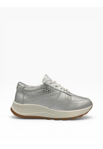 Tenis CUERO Mujer Deportivo Plateado Bont Torino BONT