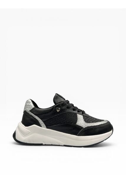 Tenis CUERO Mujer Deportivo Negro Bont Baru