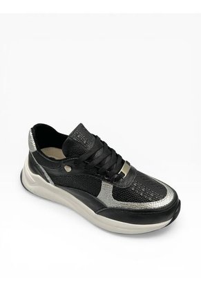 Tenis CUERO Mujer Deportivo Negro Bont Baru