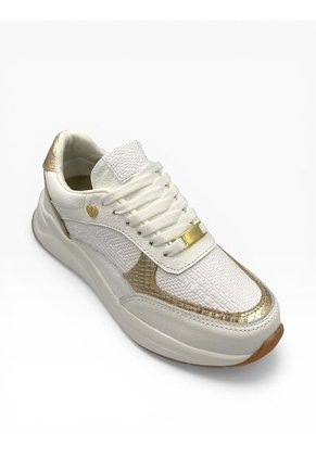 Tenis Blanco Mujer En CUERO Deportivo Bont Baru