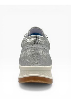 Tenis CUERO Mujer Deportivo Plateado Bont Torino