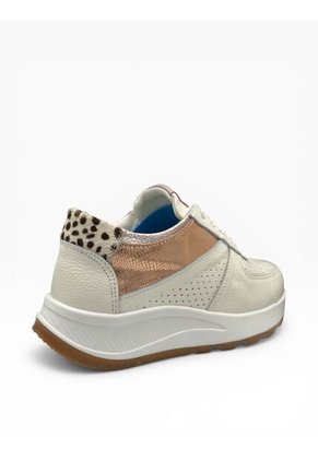 Tenis CUERO Mujer Deportivo Crema Bont Torino