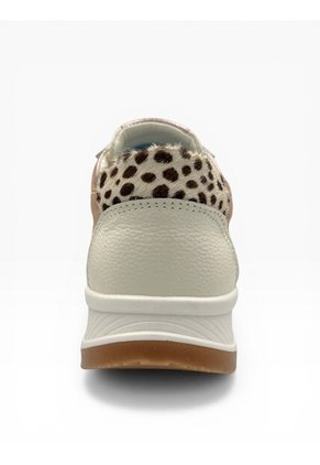 Tenis CUERO Mujer Deportivo Crema Bont Torino