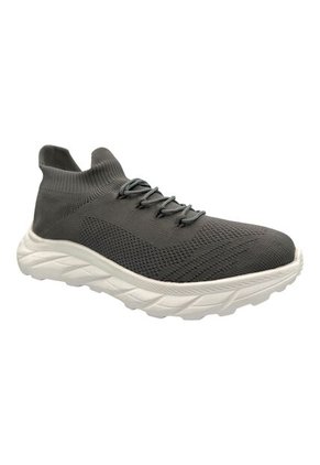 Tenis Deportivo Gris Oscuro Hombre Cordón Ultra Liviano