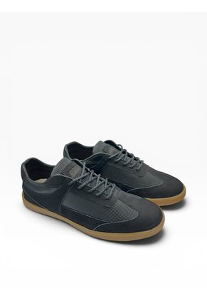 Tenis De Cuero Para Hombre Negro Bont Acero