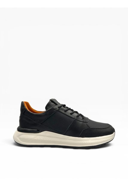 Tenis De Cuero Para Hombre Negro Bont Hom