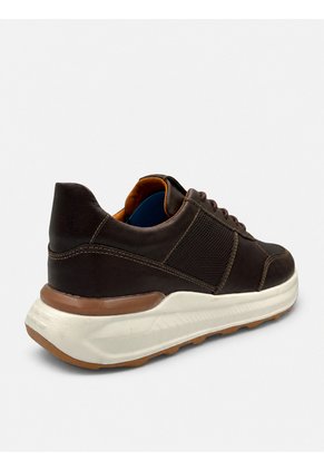 Tenis En Cuero Para Hombre Café Bont Hom
