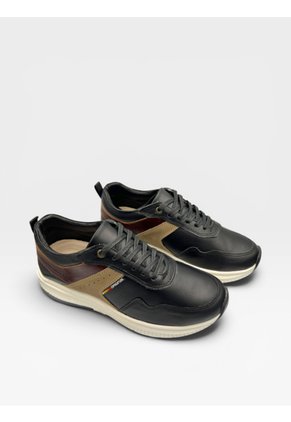 Tenis De Cuero Para Hombre Negro Bont Dante