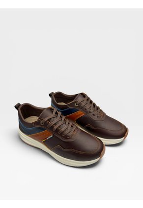 Tenis De Cuero Para Hombre Café Bont Dante