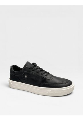 Tenis De Cuero Para Hombre Negro Bont Havana