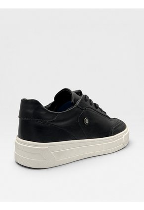 Tenis De Cuero Para Hombre Negro Bont Havana
