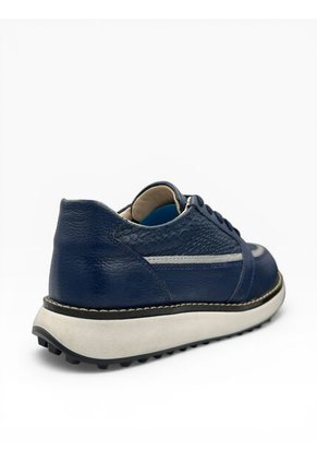 Tenis Azul Mujer En CUERO Deportivo Bont Vittoria