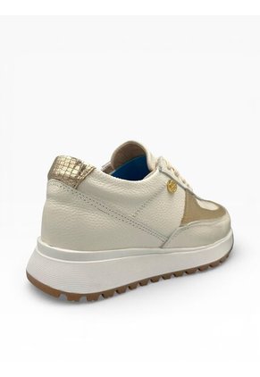 Tenis Beige Mujer En CUERO Deportivo Bont Catania