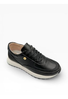 Tenis Negro Mujer En CUERO Deportivo Bont Catania