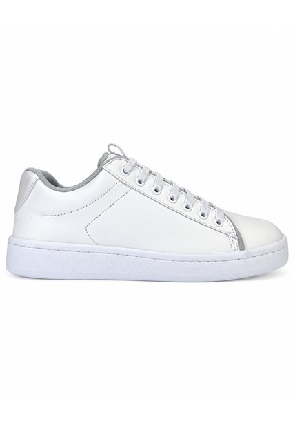 Tenis Colegial Cosido Blanco Para Niño Y Niña Bont C07