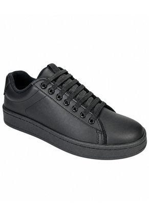 Tenis Colegial Cosido Negro Para Niño Y Niña Bont C07