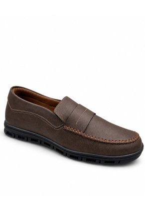 Mocasines Café Hombre Cosido Bont 851