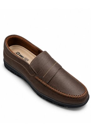 Mocasines Café Hombre Cosido Bont 851