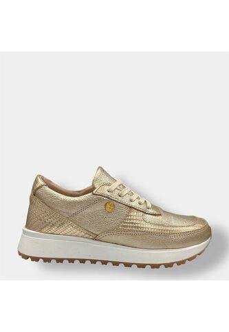 Tenis Dorado Mujer En CUERO Deportivo Bont Catania BONT