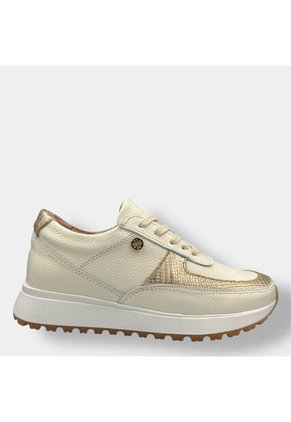 Tenis Beige Mujer En CUERO Deportivo Bont Catania