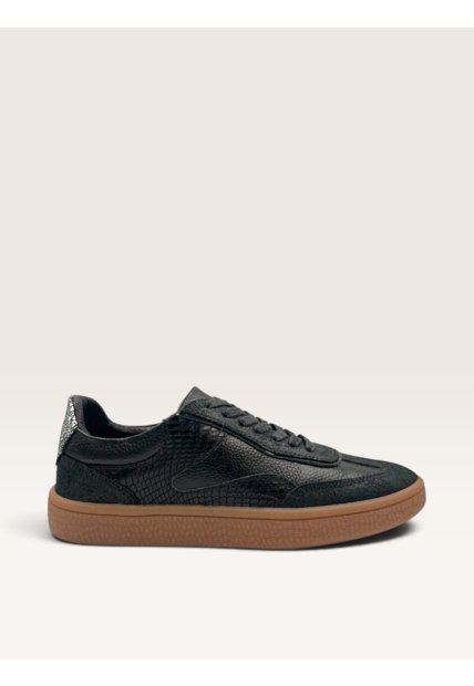 Tenis De Cuero Para Mujer Negro Olivia Bont