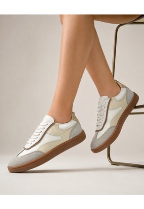 Tenis De Cuero Para Mujer Blanco Olivia Bont