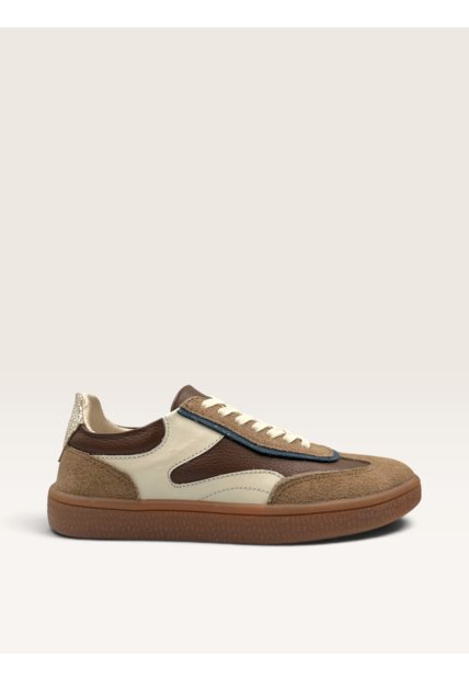 Tenis De Cuero Para Mujer Café Olivia Bont