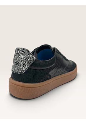 Tenis De Cuero Para Mujer Negro Olivia Bont