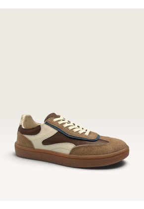 Tenis De Cuero Para Mujer Café Olivia Bont