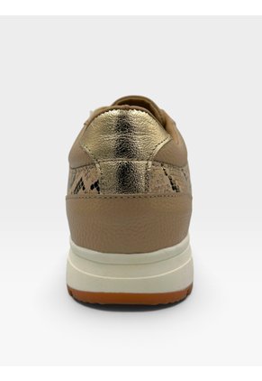 Tenis De Cuero Para Mujer Beige Serena Bont