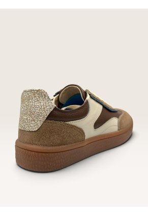 Tenis De Cuero Para Mujer Café Olivia Bont