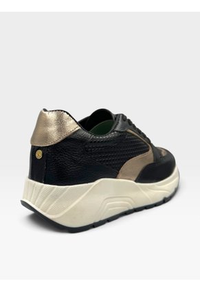 Tenis De Cuero Para Mujer Negro Boreal Bont