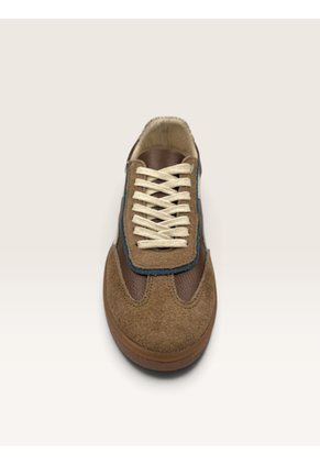 Tenis De Cuero Para Mujer Café Olivia Bont
